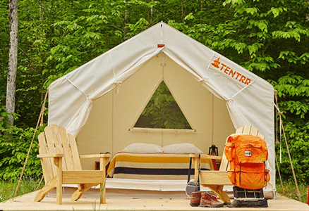 tentrr camping tent in the daylight